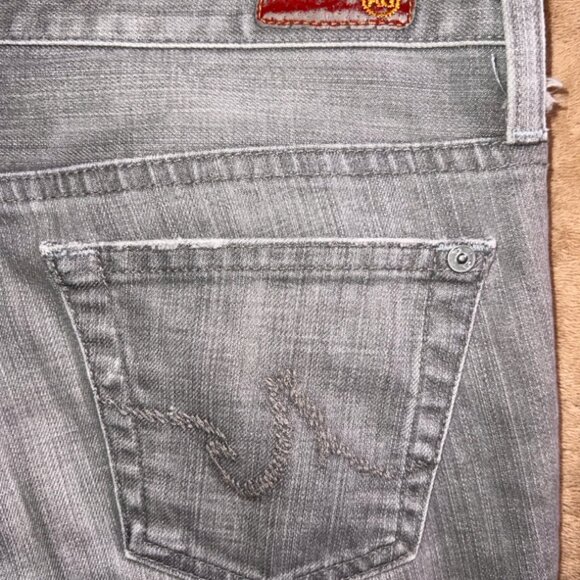 Adriano Goldschmied Women 29R‎ Casablanca Distressed Gray Low Rise Jean (V) - Picture 12 of 12